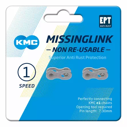 Ketjulukko KMC MissingLink e1/e8 EPT Silver NR - Duell polkupyörien varaosat ja tarvikkeet - 8815 - 1