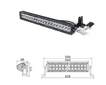 Kinwons Led Kaukovalopaneeli 10-32V 120W - Duell ATV varaosat ja tarvikkeet - 138345 - 1