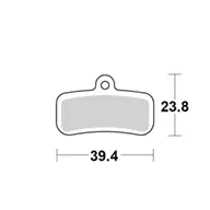 Motomaster Brake pad bicycle Sinter: Shimano D type - Duell MP varaosat ja tarvikkeet - 120605 - 1