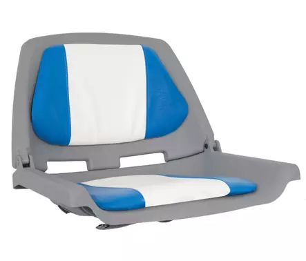 OS FISHERMANS SEAT FOLDING PADDED BLUE/WHITE - Duell venetarvikkeet - 132415 - 1