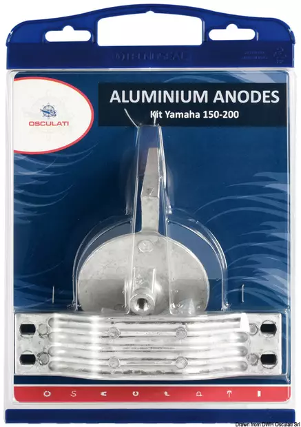 Osculati anodisarja (alu) Yamaha 150-200HP - Duell venetarvikkeet - 6085 - 1