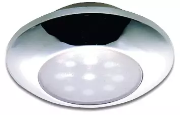 Osculati watertight chromed ceiling light white LED light - Duell venetarvikkeet - 7615 - 1