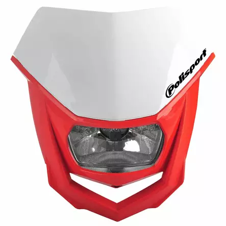 Polisport HALO Headlight White/red (8) - Duell MP varaosat ja tarvikkeet - 131985 - 1