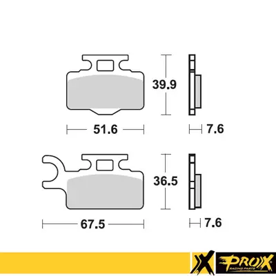 ProX Jarrupalasarja Eteen KX65 '00-16 + RM65 '03-05 - Duell MP varaosat ja tarvikkeet - 80225 - 1