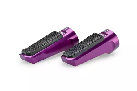 Puig Footpegs Racing+Rubber Rig/Left C/Purple - Duell MP varaosat ja tarvikkeet - 91385 - 1