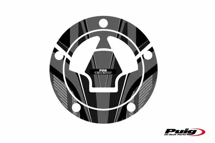 Puig Fuel Cap Cover Radical Kawasaki C/Grey - Duell MP varaosat ja tarvikkeet - 93055 - 1