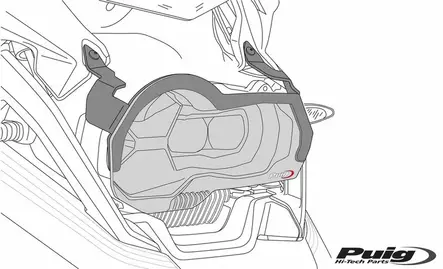 Puig Headlight Prot.Bmw R1200Gs/Advent./Rally/Exective - Duell MP varaosat ja tarvikkeet - 98135 - 1