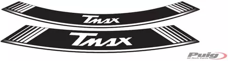 Puig Kit 8 Rim Strips T-Max C/White - Duell MP varaosat ja tarvikkeet - 92375 - 1