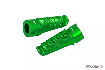 Puig Pair Footrests Hi-Tech Racing Right/Left C/Green - Duell MP varaosat ja tarvikkeet - 92165 - 1
