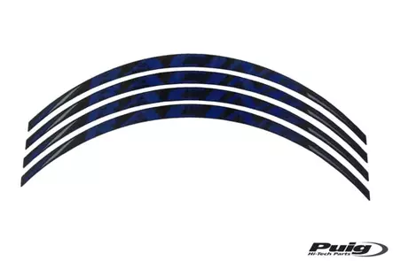 Puig Rim Strips X4 Racing C/Blue - Duell MP varaosat ja tarvikkeet - 93475 - 1