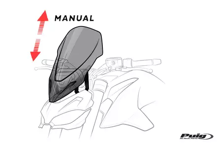 Puig Windshield New Gen. Touring Ducati Diavel 1260/S 1 - Duell MP varaosat ja tarvikkeet - 94255 - 1