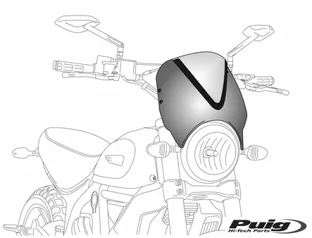 Puig Windshield Screen Vision C/Smoke - Duell MP varaosat ja tarvikkeet - 100075 - 1