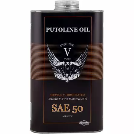Putoline Genuine V-Twin SAE 50- 1L (6) - Duell öljyt ja muut nesteet - 62055 - 1