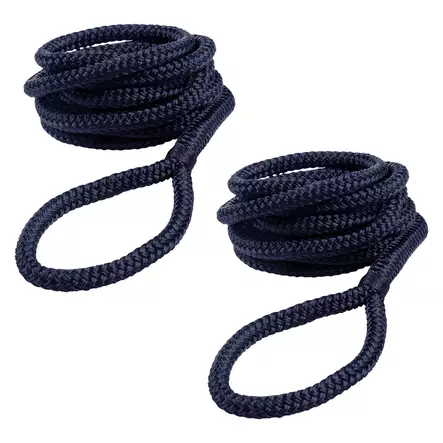 Qvarken Lepuuttajaköysi 10mm 2m navy sin 2kpl - Duell venetarvikkeet - 139185 - 1