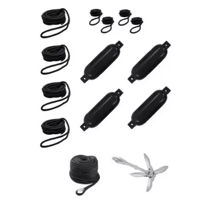 Qvarken Varustepaketti Medium 12mm musta - Duell venetarvikkeet - 139685 - 1