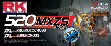 RK BB520MXZ5 Offroad Pro ketju Sininen +CL (Jousil.) - Duell MP varaosat ja tarvikkeet - 117515 - 1
