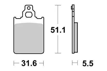 Sbs Jarrupalat Ceramic - Duell MP varaosat ja tarvikkeet - 123155 - 1