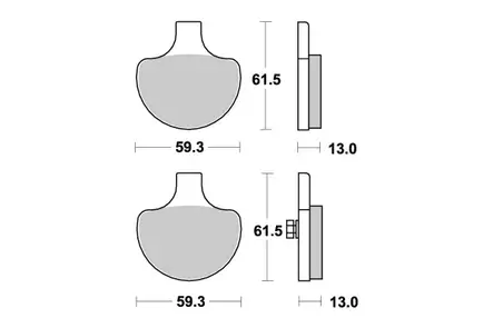Sbs Jarrupalat Sintered - Duell MP varaosat ja tarvikkeet - 123125 - 1
