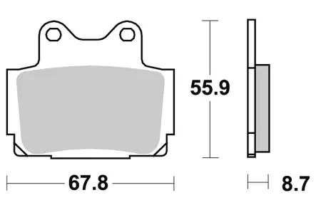 Sbs Jarrupalat Sintered - Duell MP varaosat ja tarvikkeet - 123175 - 1