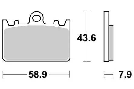 Sbs Jarrupalat Sintered - Duell MP varaosat ja tarvikkeet - 123745 - 1
