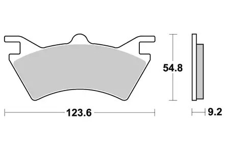 Sbs Jarrupalat Sintered Offroad - Duell MP varaosat ja tarvikkeet - 123425 - 1