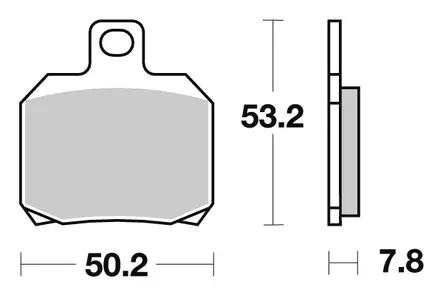 Sbs Jarrupalat Sintered Taakse - Duell MP varaosat ja tarvikkeet - 123725 - 1