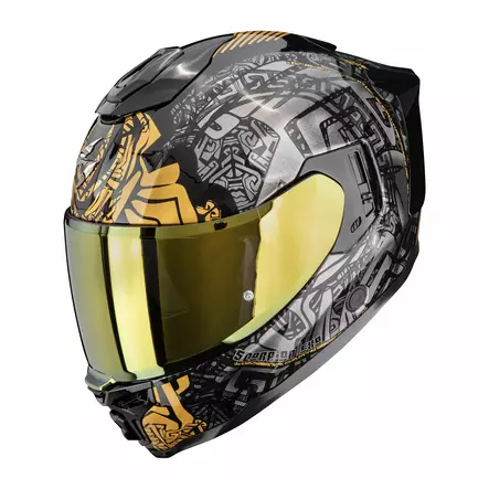 SCORPION Helmet EXO-1500 AIR APUS Black-Grey-Gold, M - Duell ajovarusteet - 49325 - 1