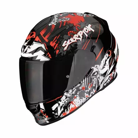 SCORPION Helmet EXO-491 SPECTER Black-Red, M - Duell ajovarusteet - 49975 - 1