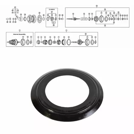 SHIMANO NEXUS 7-V (SG-7C22/25/26/30) pölysuoja C oikea - Duell polkupyörien varaosat ja tarvikkeet - 52465 - 1