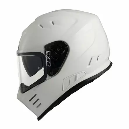 SIMPSON Kypärä Venom 06 solid kiiltävä valkoinen, XL - Duell ajovarusteet - 54475 - 1