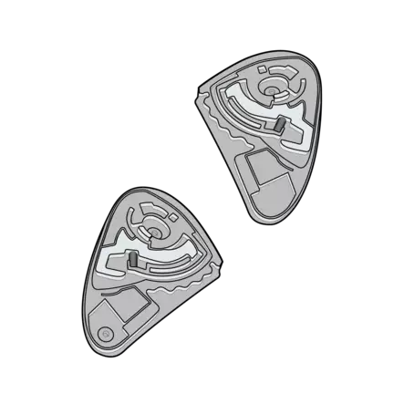 SIMPSON Venom/Speed Visor Fitting Kit - Duell ajovarusteet - 54835 - 1