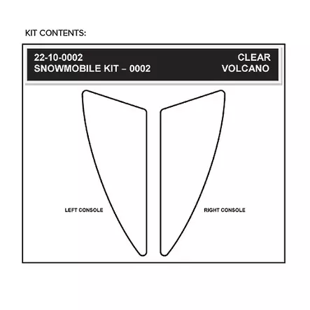 Stompgrip Snowmobile Tank & Console Grip - Volcano : Clear - Duell MP varaosat ja tarvikkeet - 116635 - 1