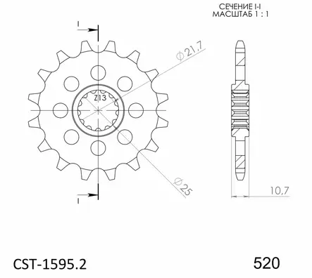 Supersprox Eturatas 1595.16 - Duell MP varaosat ja tarvikkeet - 119755 - 1