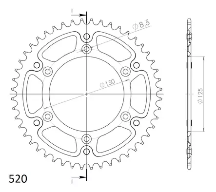 Supersprox Stealth Takaratas Musta - Duell MP varaosat ja tarvikkeet - 118865 - 1