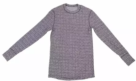 SVALA Merino Design O-neck Paita Jacquard musta/valkoinen, L - Duell ajovarusteet - 58385 - 1