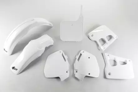 UFO Plastic kit 5-parts Valkoinen 041 CR125 91-92 CR250 90-91 - Duell MP varaosat ja tarvikkeet - 47165 - 1