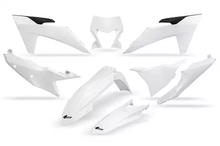 UFO Plastic kit 6-parts KTM EXC EXCF 2024-.. 125-500 White - Duell MP varaosat ja tarvikkeet - 47915 - 1