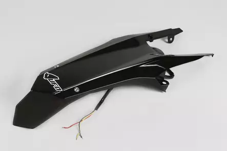 UFO Rear Fender Enduro LED HVA TE/FE 125-501 2014-16 Musta 001 - Duell MP varaosat ja tarvikkeet - 48395 - 1