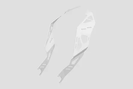 Yakk EXP Side pannier luggage rack Husqvarna 701 Enduro/Supermoto (16-25) white - Duell MP varaosat ja tarvikkeet - 99785 - 1