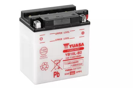 Yuasa akku YB10L-B2 (cp) Happopatruuna mukana (4) - Duell muut varaosat ja tarvikkeet - 132075 - 1