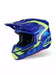 Alpinestars Kypärä S-M7 Deed Sininen/Fluo Keltainen, XS - Duell ajovarusteet - 36455 - 1