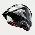 Alpinestars Kypärä Supertech R10 Element Musta/Carb/Hopea, XS - Duell ajovarusteet - 36325 - 1
