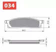GOLDFREN Jarrupalat 034 Ceramic Carbon S33 - Duell MP varaosat ja tarvikkeet - 68165 - 1