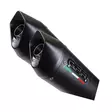 GPR Cagiva Raptor 1000 2000/03 Pair EC-Approv. slip-on exhaust Furore Nero - Duell MP varaosat ja tarvikkeet - 111565 - 1