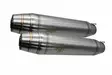 GPR Kawasaki Gpz 500 - S 1988/03 Double univ. EC-Approv. silencer w/o link pipe - Duell MP varaosat ja tarvikkeet - 111105 - 1