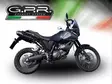 GPR Yamaha Xt 660 Z Teneré 2008/16 Pair EC-Approv. slip-on exhaust Furore Nero - Duell MP varaosat ja tarvikkeet - 105395 - 1