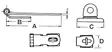 Kansilukko 64x29mm - Duell venetarvikkeet - 5225 - 1