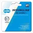 Ketjulukko KMC MissingLink 7/8-vEPT Silver 1/2x3/32" tappi 7.1mm 2kpl/ pkt - Duell polkupyörien varaosat ja tarvikkeet - 8605 - 1