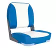OS DELUXE FOLD DOWN SEAT UPHOLSTERED BLUE/WHITE - Duell venetarvikkeet - 132395 - 1