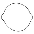 ProX Clutch Cover Gasket RM125 '92-11 - Duell MP varaosat ja tarvikkeet - 81385 - 1